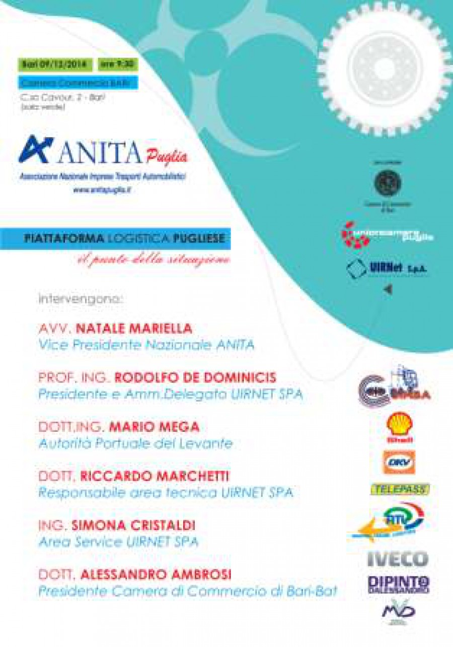 CONVEGNO ANITA PUGLIA - BARI 9-12-2014 CCIAA